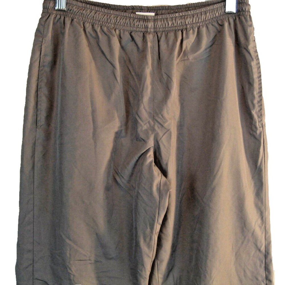Mens Avia Gray Nylon Lined Athletic Work Out Running Jogging Pants sz Sm x 28"